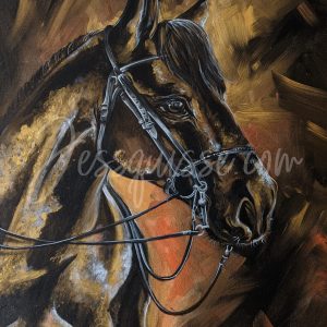 Clyde : Tableaux acryliques d'animaux colorés de Jessquisse