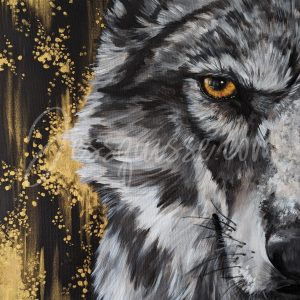 L'Alpha : Tableaux acryliques d'animaux colorés de Jessquisse
