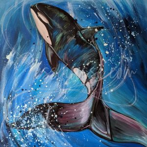 L'Aventurier : Tableaux acryliques d'animaux colorés de Jessquisse