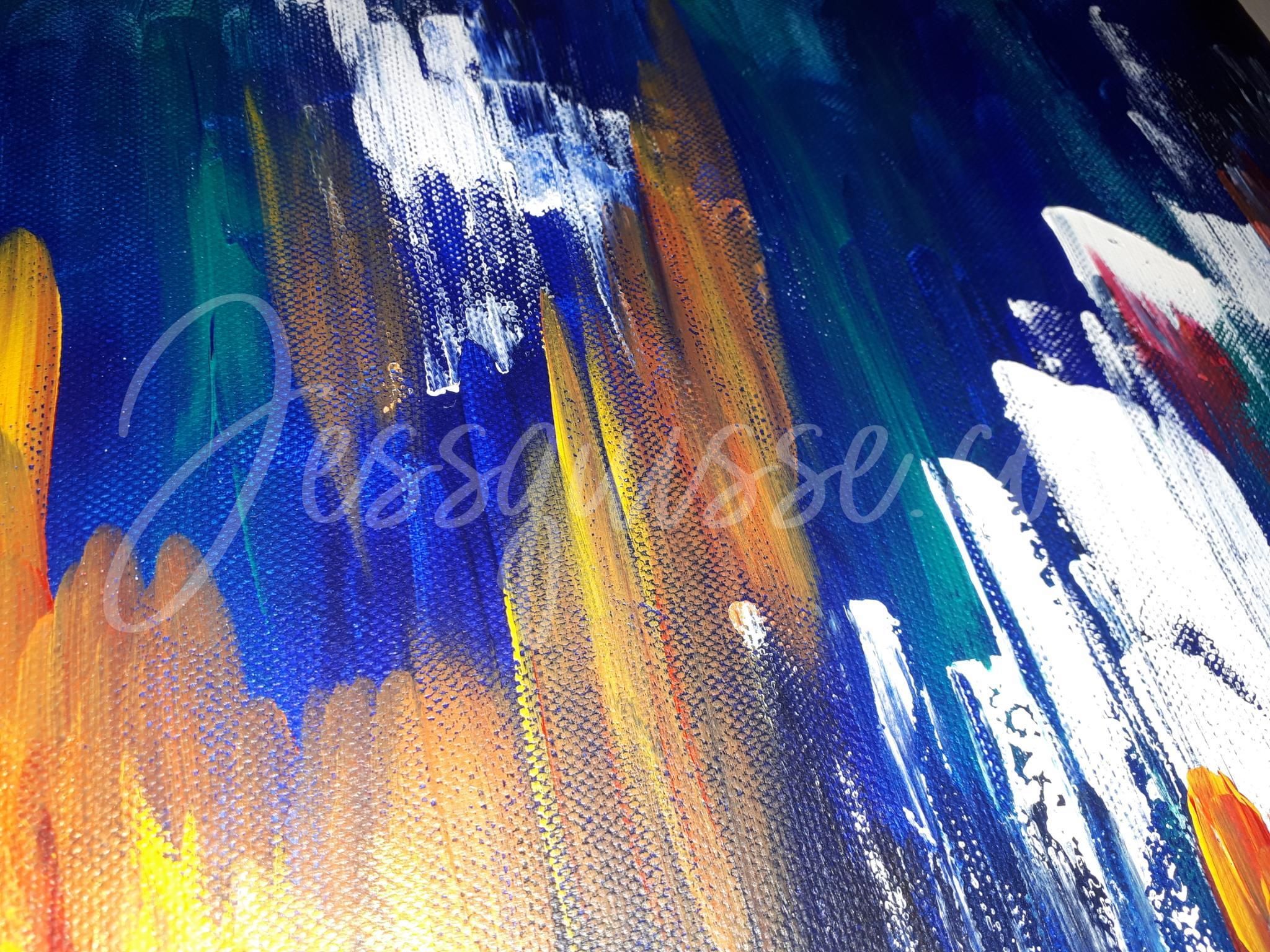 The Queen – Peinture acrylique lionne 50×70 cm – Image 2