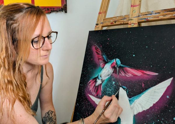 Jessica Legaye dans son atelier