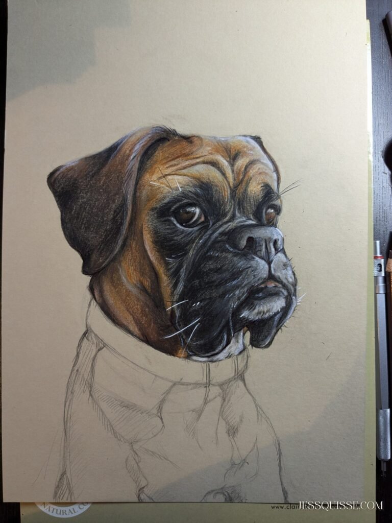 Portrait en couleur en cours, Jack