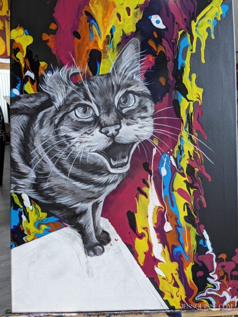 Toile personnalisée, détail